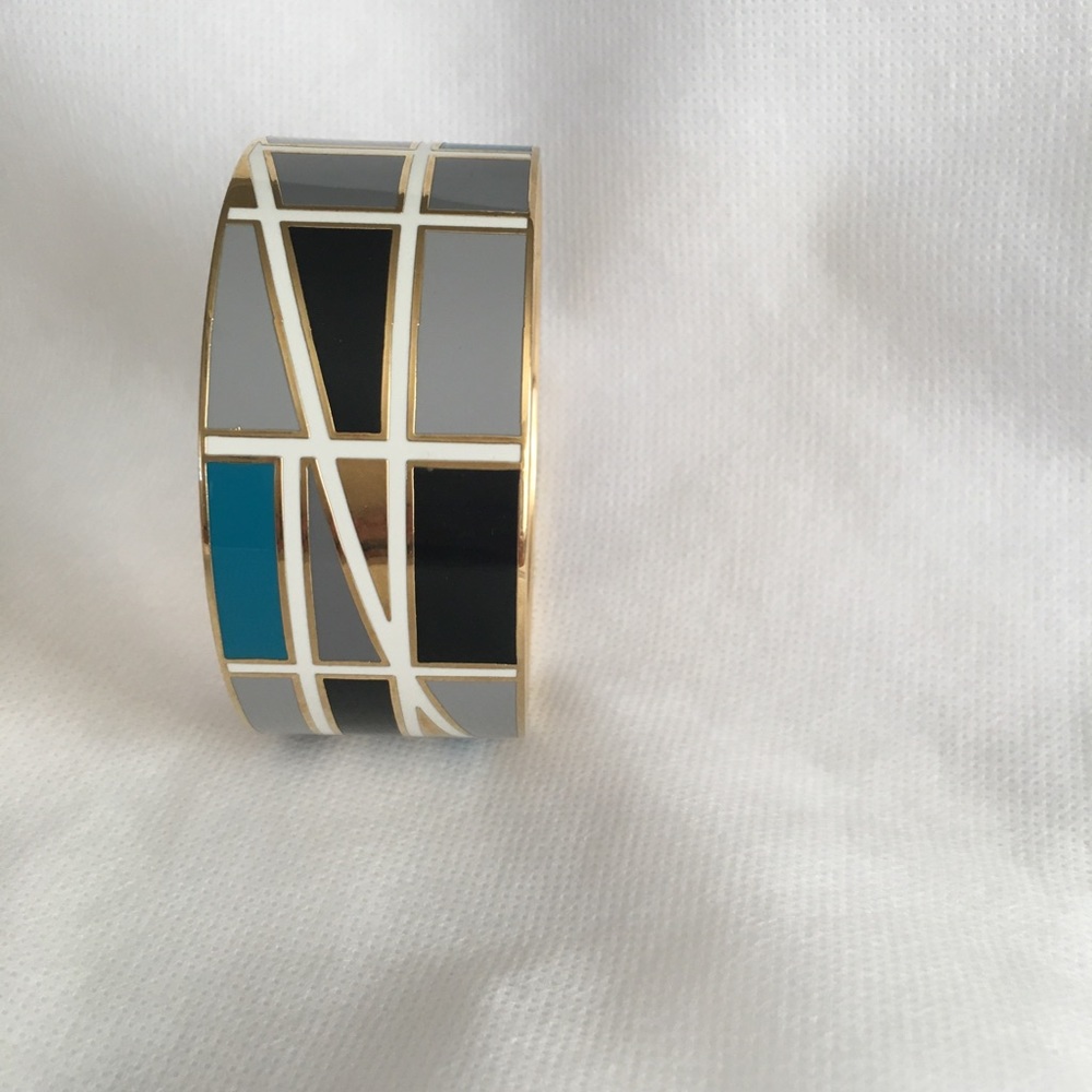 Kate Spade “About Town” gold tone enamel bangle